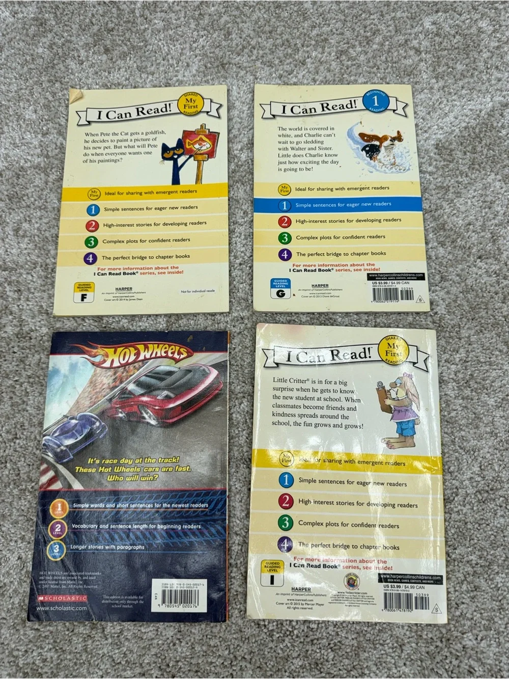 Beginner Reader I Can Read Children's Book Bundle Lot of 8